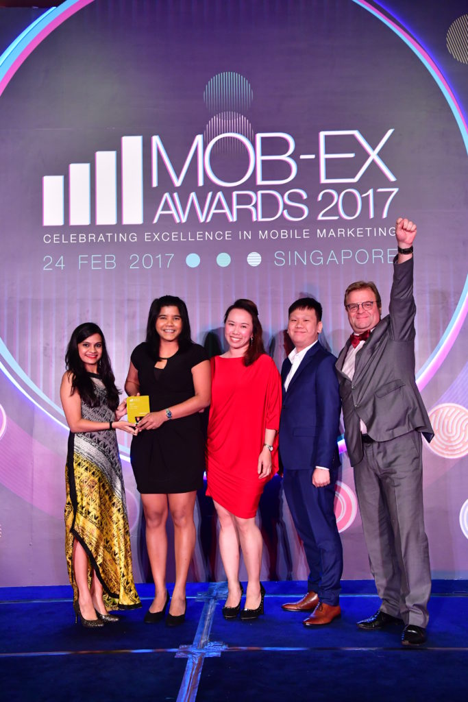 POSB Smart Buddy team at the Mobile Excellence Awards 2017